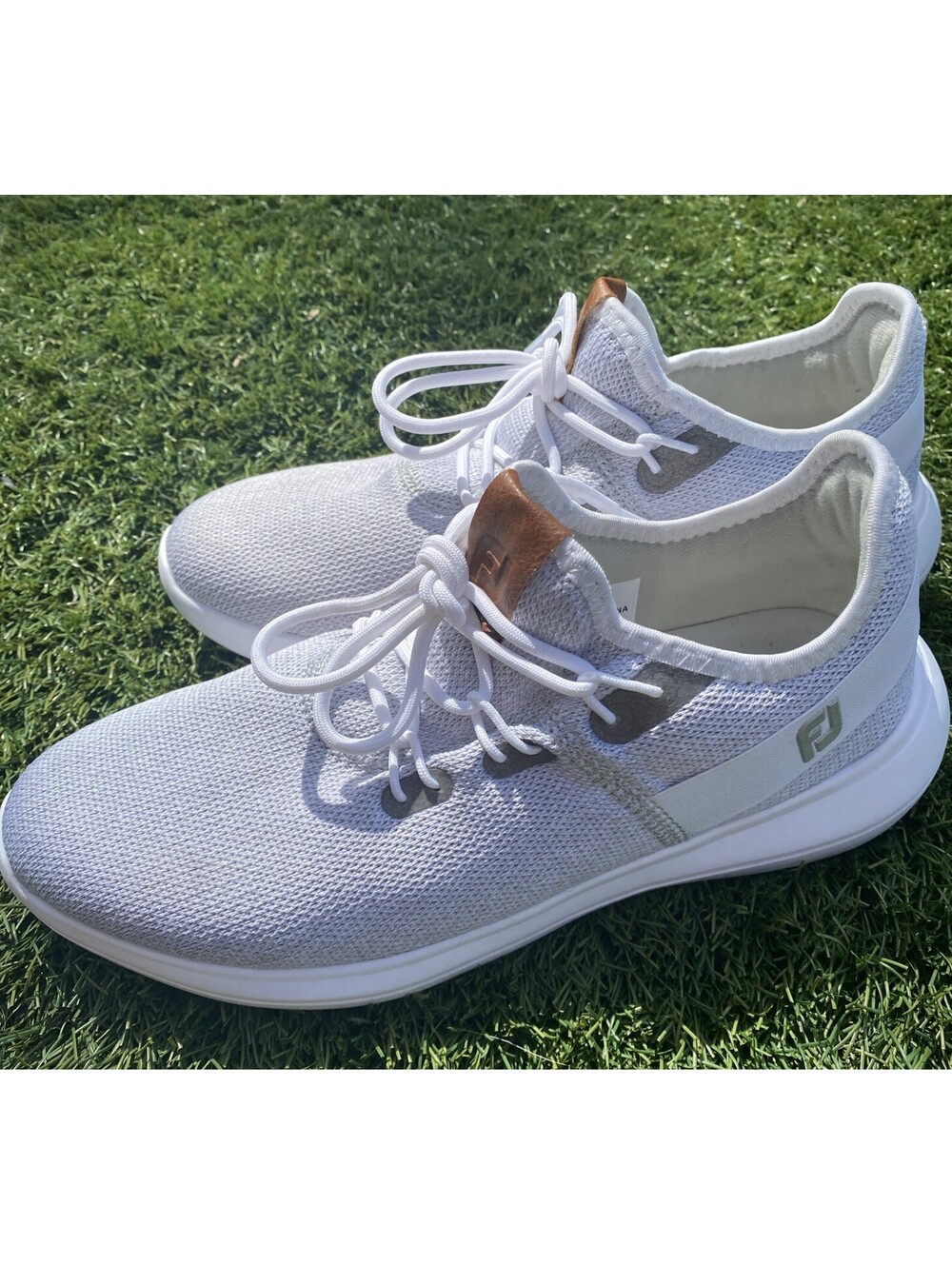 Footjoy Women’s Coastal Flex Size 9M Golf Shoes Grey  Texture Laces